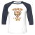 Unisex 3/4 Baseball Tee