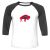 Unisex 3/4 Baseball Tee