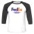 Unisex 3/4 Baseball Tee