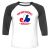 Unisex 3/4 Baseball Tee