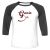 Unisex 3/4 Baseball Tee