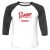 Unisex 3/4 Baseball Tee