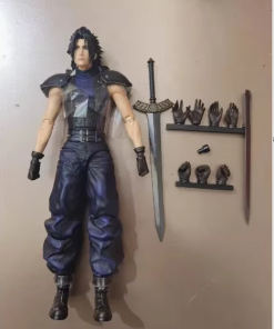 Original SQUARE ENIX PLAY ARTS Crisis Core - Final Fantasy VII Zack Fair PVC Action Figure Active Joints Model Collectibles Gift
