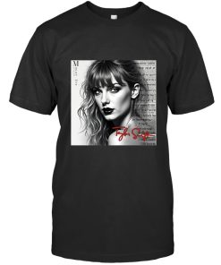taylor swift signature T-shirt 03 PNG