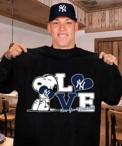 snoopy loves yankees shirt