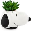 Snoopy Face Ceramic Planter