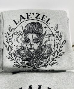 Lae'zel Embroidered Sweatshirt, Lae'zel bg3 Embroidered Hoodie, Baldur's Gate Embroidered Tee for enthusiasts, Perfect gift for gamers