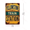 Train Station Metal Aluminum Sign