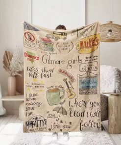 130x150cm Gilmore Girls Pattern Blanket