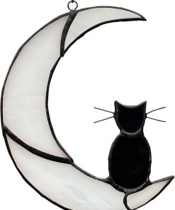 This real stain glass window hanging is cute & pretty. Really nice craftsmanship and will make the perfect birthday present for my daughter and her beloved cat.