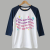 Unisex 3/4 Baseball Tee