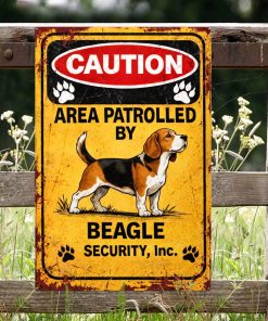 Beagle Metal Sign - For Wall Art, Room, Home, Restaurant, Bar, Cafe, Garage Decor
